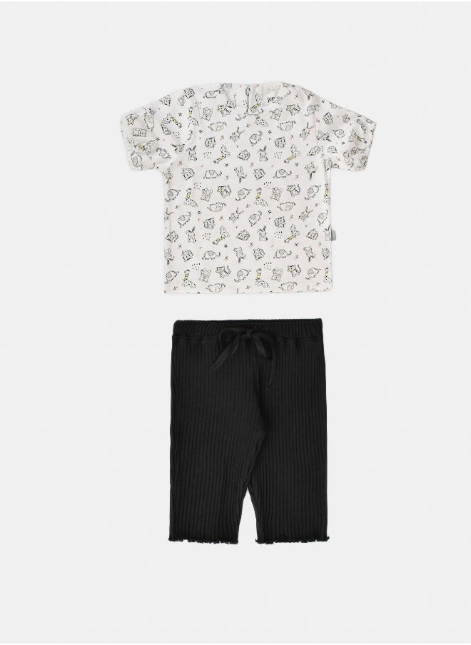 Junior Baby Girls Pajama Set  - Image 1