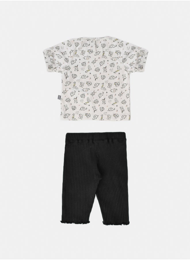 Junior Baby Girls Pajama Set  - Image 2