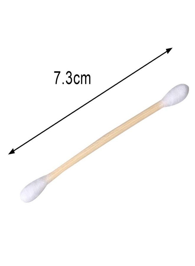 RIKWOG Cotton Swabs, 2000 Count Bamboo Sticks Cotton Buds with Wooden Handles For Ears Makeup or Nails Personal Care, One Spiral Tip - Image 2
