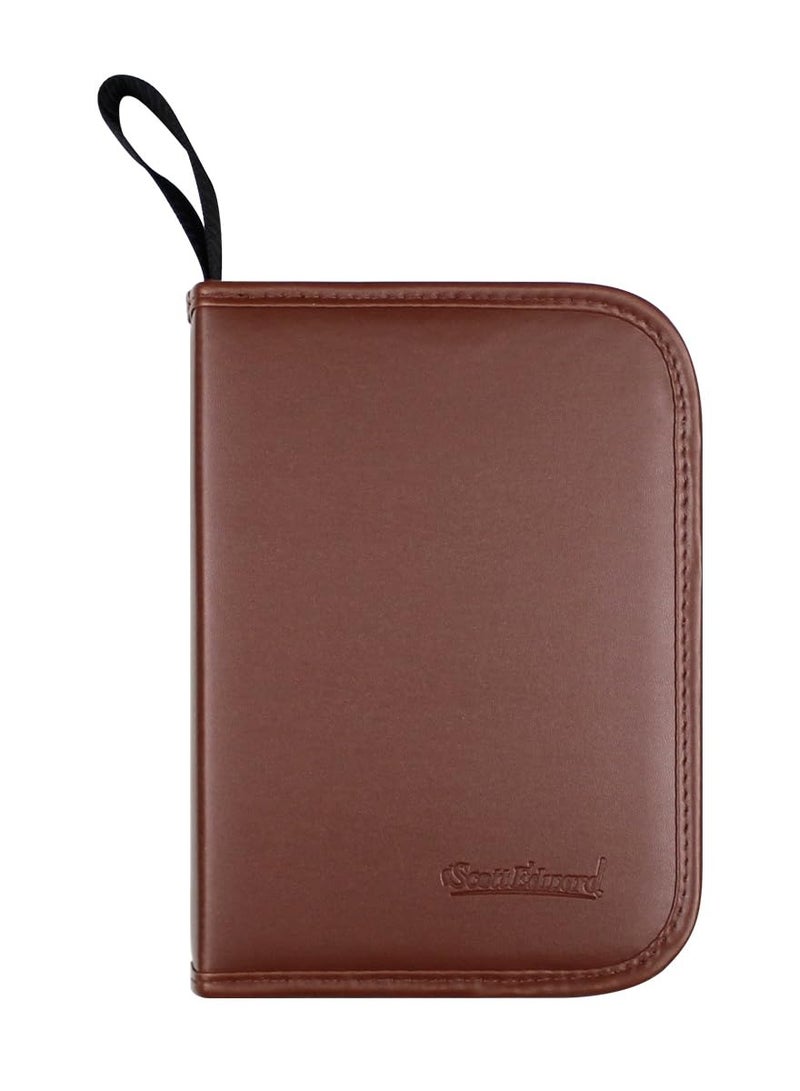 Excefore Golf Accessory Case PU Golf Accessories Bag, Hard Case Organizer with Storage Slots for Tees, Divot, Ball Markers and Golf Essentials, Golf Gifts for Golfers - Image 1