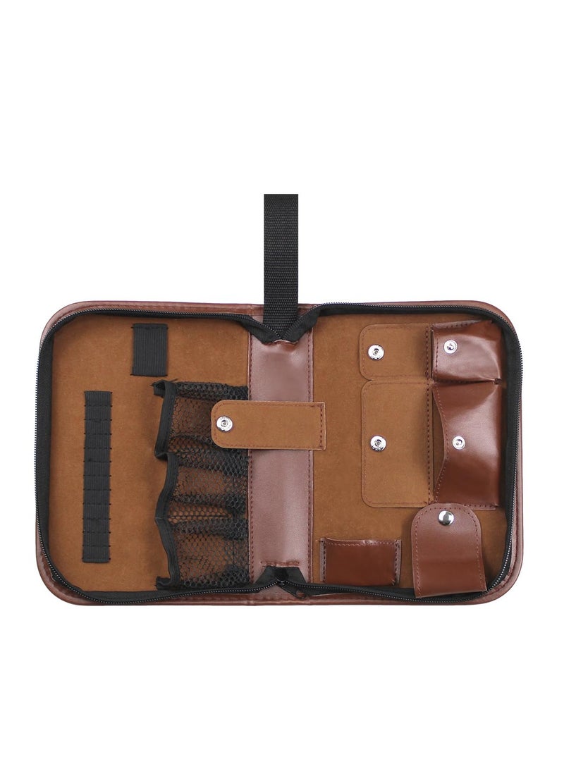 Excefore Golf Accessory Case PU Golf Accessories Bag, Hard Case Organizer with Storage Slots for Tees, Divot, Ball Markers and Golf Essentials, Golf Gifts for Golfers - Image 4