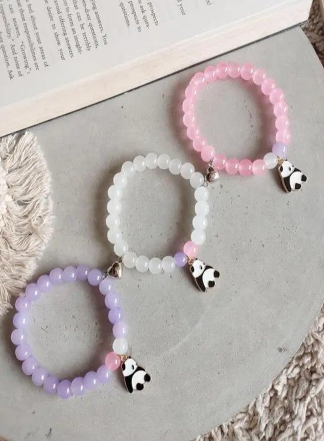 ZENVY Bracelet Unisex Multi-Style Beaded Adjustable Bracelets, Elegant Friendship & Couple Jewelry, Gift for Women, Girls, Boys & Men - Multi-Color - Adjustable Size - Image 2