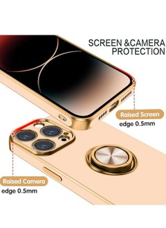 iPhone 15 Pro Max Soft Silicon Shockproof Luxury Gold Lining Case Rotatable Magnetic Ring Holder Kickstand Cover Full Camera Protection. - pzsku/Z6EB3221B837E4BD1DF78Z/45/_/1698850054/624a7747-98f9-4fa3-99f7-5071e16659a0