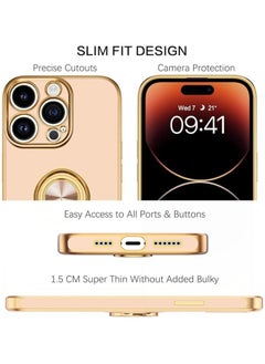 iPhone 15 Pro Max Soft Silicon Shockproof Luxury Gold Lining Case Rotatable Magnetic Ring Holder Kickstand Cover Full Camera Protection. - pzsku/Z6EB3221B837E4BD1DF78Z/45/_/1698850106/6a6109e1-dcfe-4959-a808-839b8b21c27c