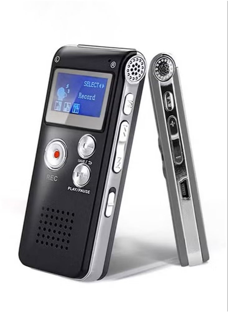 Generic 8GB Digital Voice Recorder Voice Activated Recorder with Playback Upgraded Portable Tape Recorder for Lectures, Meetings, Interviews, Portable Audio Recorder, MP3  - Image 1