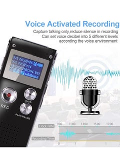 Generic 8GB Digital Voice Recorder Voice Activated Recorder with Playback Upgraded Portable Tape Recorder for Lectures, Meetings, Interviews, Portable Audio Recorder, MP3  - Image 4