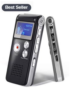 Generic 8GB Digital Voice Recorder Voice Activated Recorder with Playback Upgraded Portable Tape Recorder for Lectures, Meetings, Interviews, Portable Audio Recorder, MP3  - Image 1