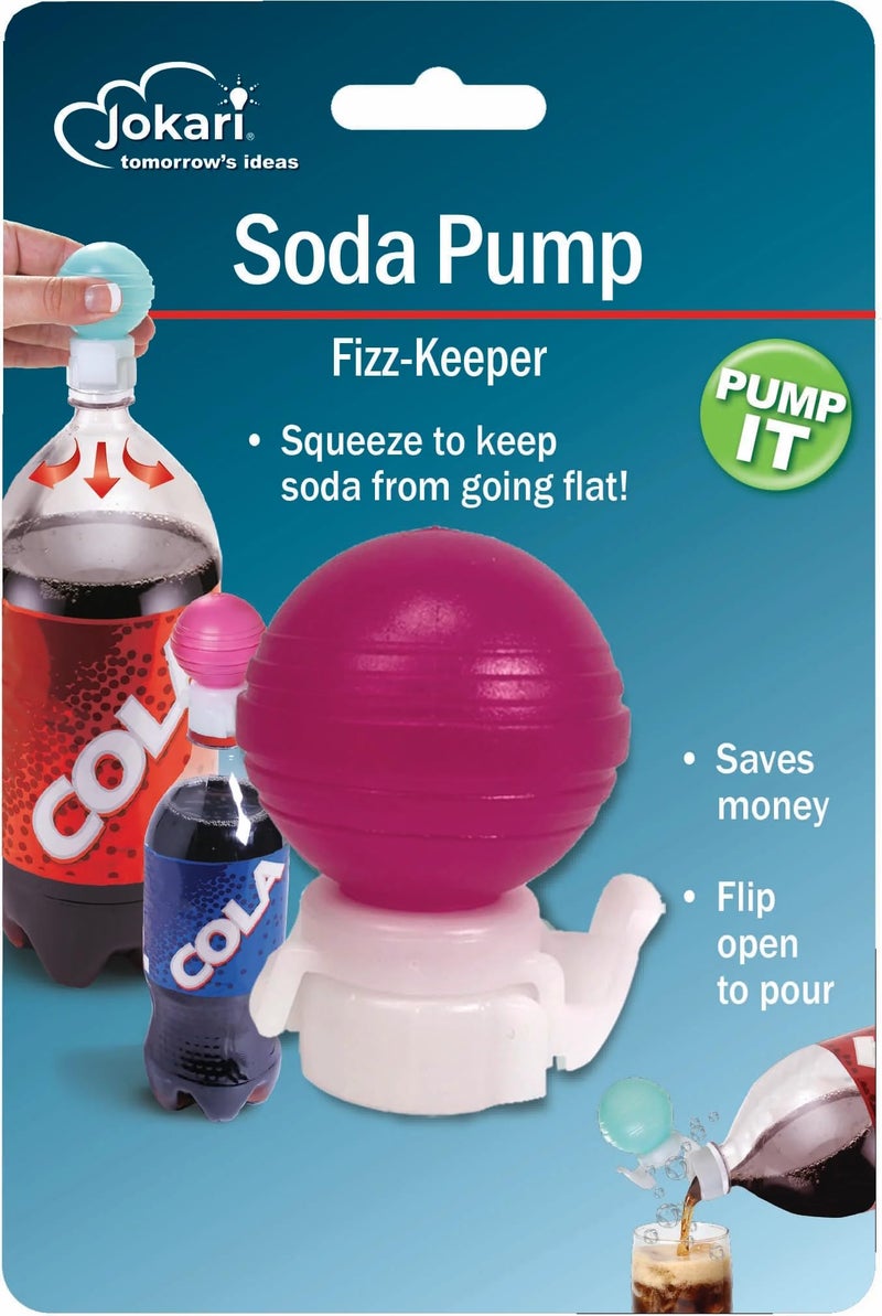 Jokari Soda Bottle Pump Pour Carbonation Fizz Keepercolors may vary