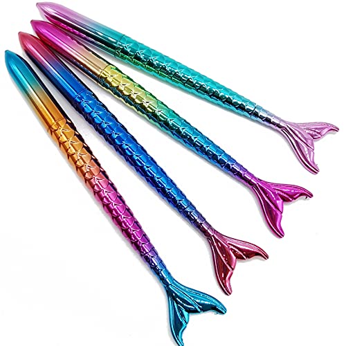 YOOHUA 20PCS Mermaid Tail Gel Pens for Child, Women, Coworkers, Hostess and Girlfriend, Great Party Supplies and School Supplies, Black Ink (0.5mm) - Image 3