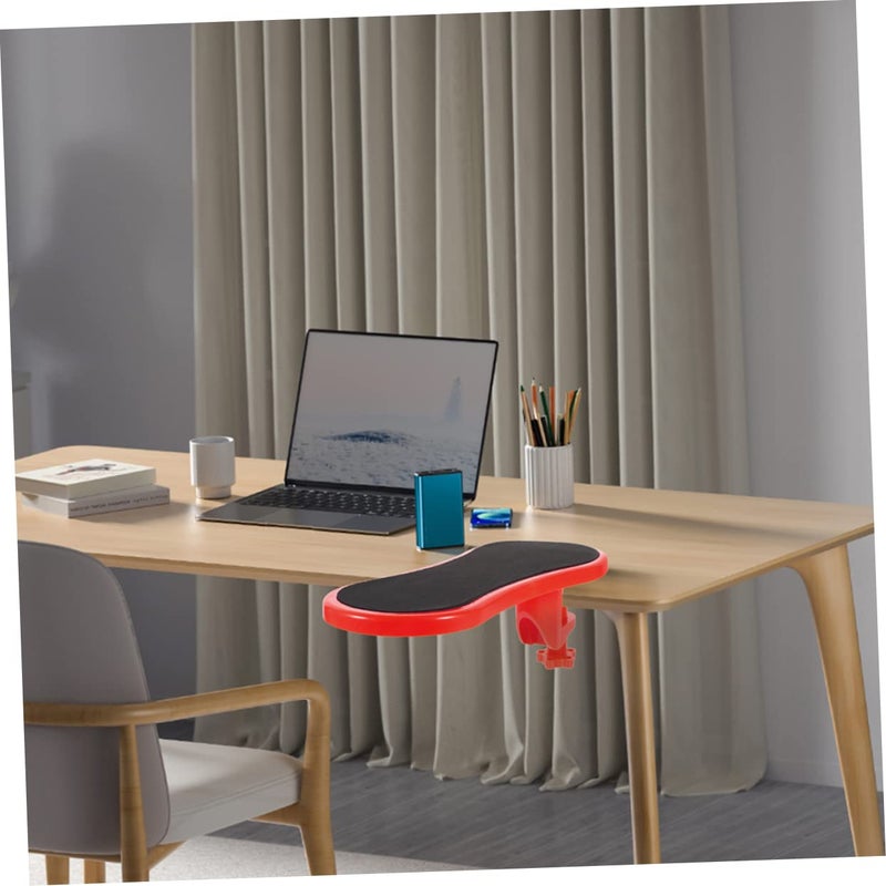 Red Medium Ergonomic Desk Arm Rest Supports for Home Office Keyboard Use - Image 4