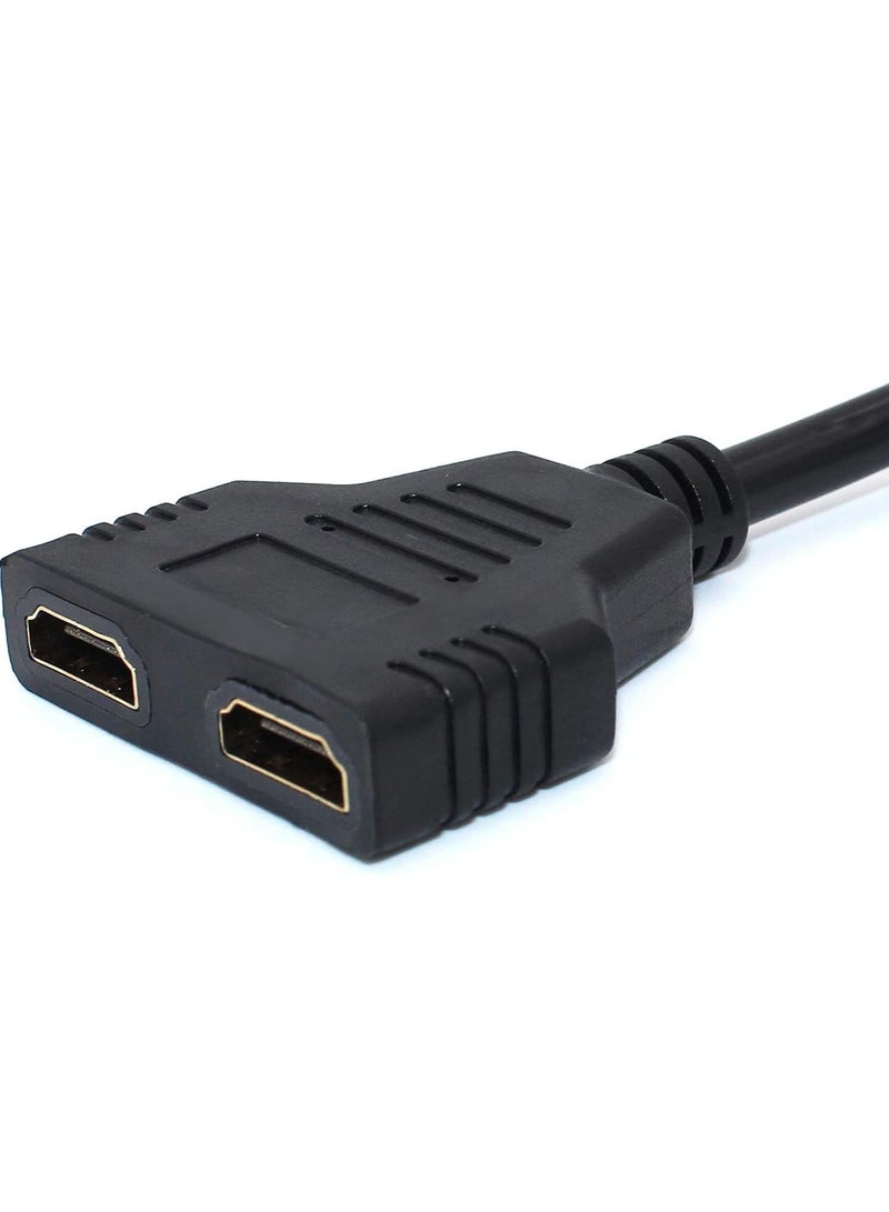 MIGOFAST Hdmi Splitter Adapter Cable Hdmi Male to Dual Hdmi Female 1 To 2 Way Hdmi Splitter Adapter Cable for Hdmi Hd, Led, Lcd, Tv, Can Watch Two Screens at the Same Time - Image 5