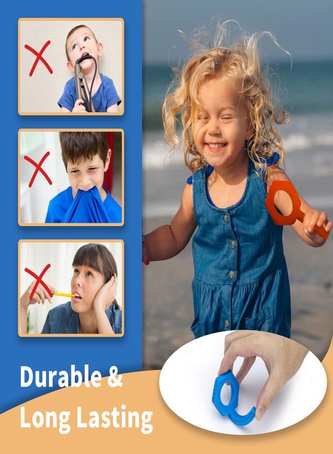 SOSKYGELO Sensory Chew Toys(Keys Shape) - 4Packs Chewy Tubes for Kids Sensory Needs, Teething Sticks Toys for Autism, ADHD, SPD, Silicone Made Multicolor Chewlery Tubes for Kids - Image 3