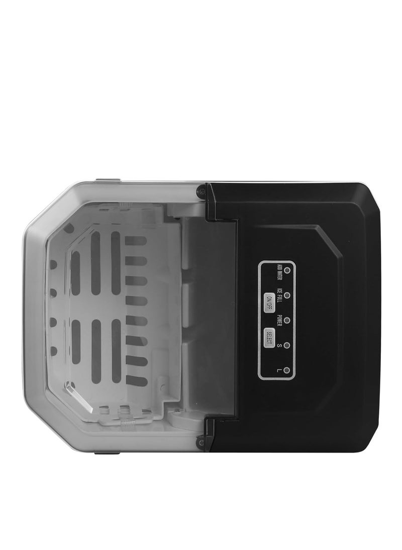 Generic Ice Maker Machine, 12 KG in 24Hrs, 9 Ice Cubes Ready in 6 Mins, Auto-Cleaning Portable Ice Maker, for Home/Kitchen/Camping/RV. (Black)  - Image 3