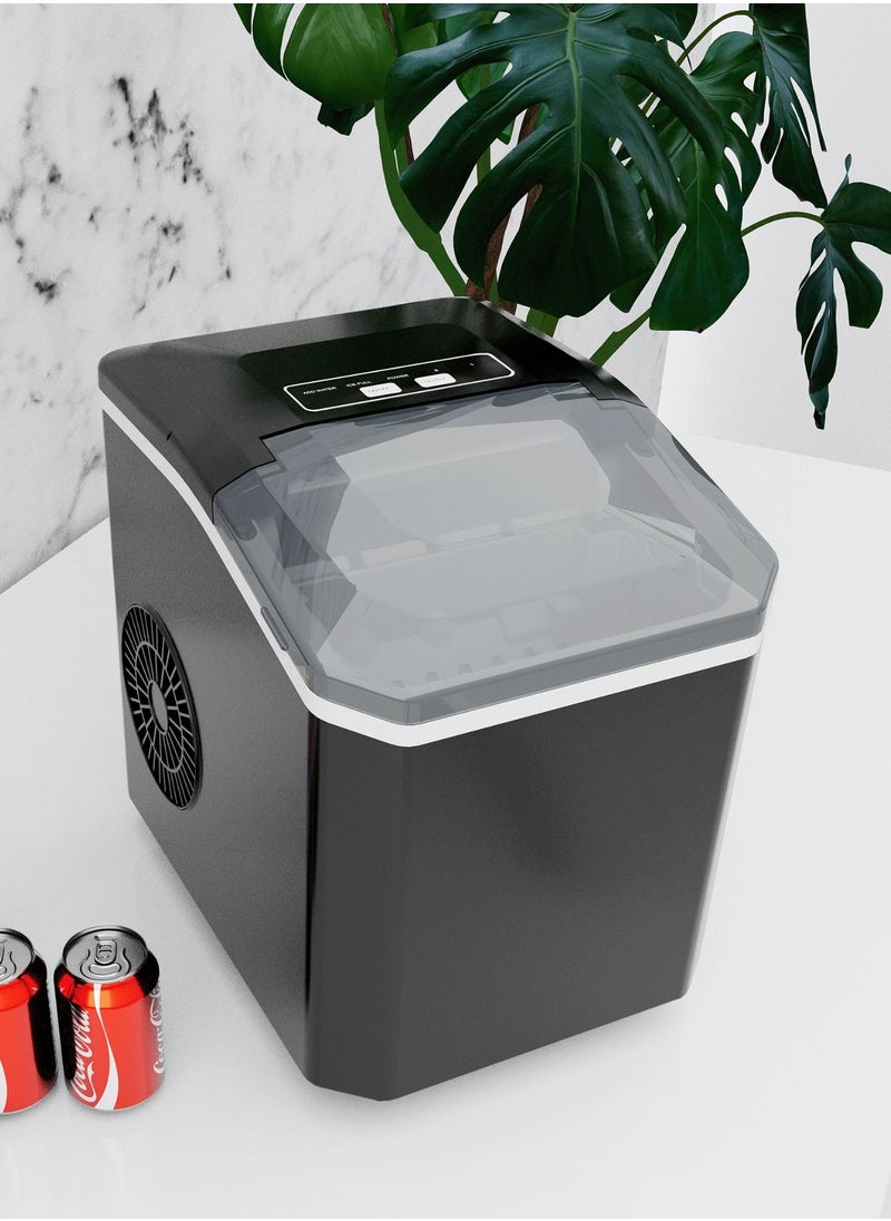 Generic Ice Maker Machine, 12 KG in 24Hrs, 9 Ice Cubes Ready in 6 Mins, Auto-Cleaning Portable Ice Maker, for Home/Kitchen/Camping/RV. (Black)  - Image 4