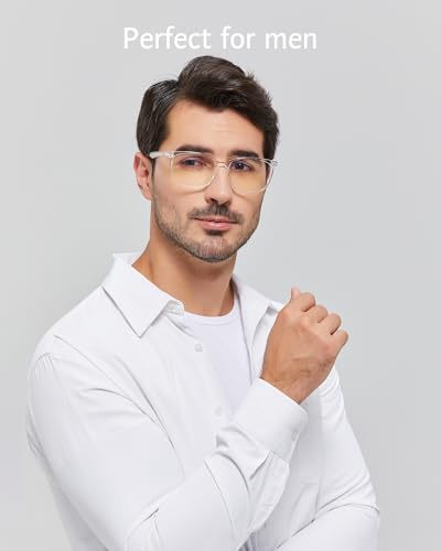 ANRRI Blue Light Glasses Men Women Transparent Blue Light Blocking Computer Glasses Anti Eyestrain Lightweight Clear Frame - Image 2