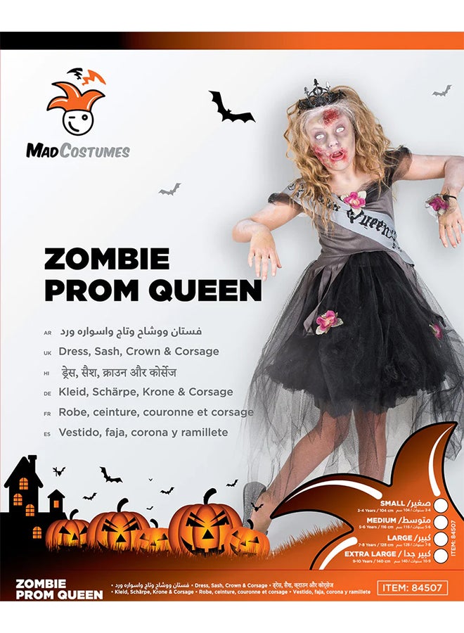 Mad Costumes Zombie Prom Queen Kids Costume 5-6 Years - Image 4