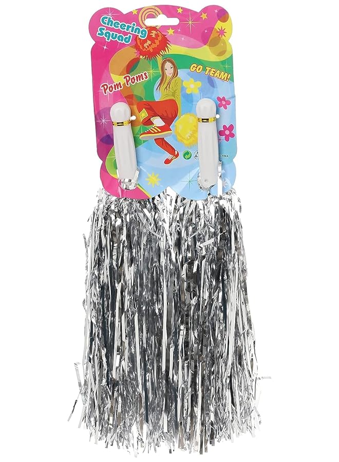 إيروريكس كرات معدنية تشجيعية للحفلات وأعياد الميلاد باللون الفضي - Image 1