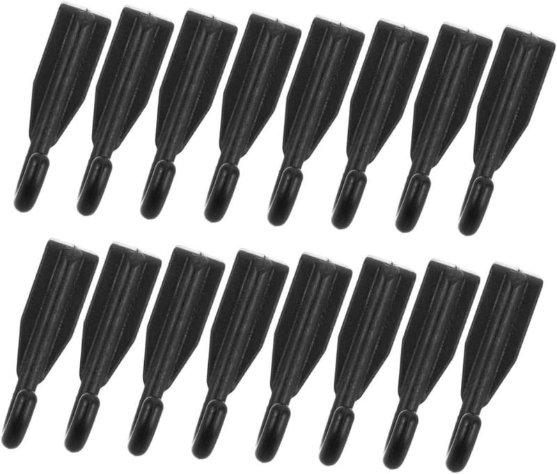16pcs Microwave Oven Rack Hooks Square Tube Plastic Hooks for Kitchen Bathroom Bedroom Easy Install - Image 1