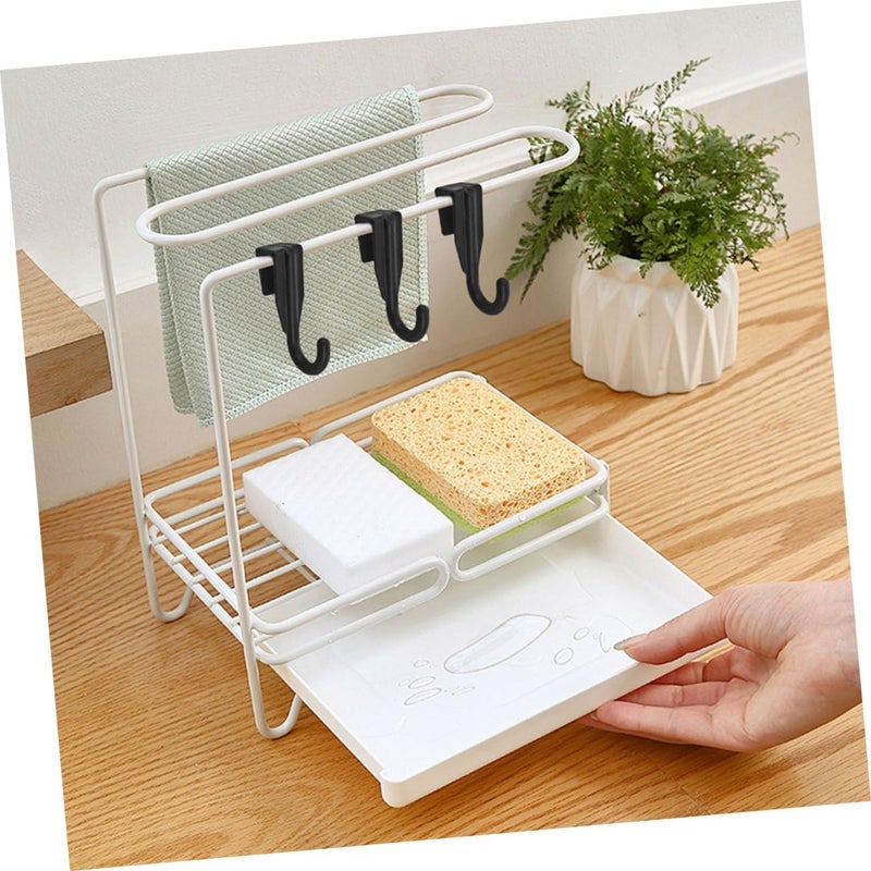 16pcs Microwave Oven Rack Hooks Square Tube Plastic Hooks for Kitchen Bathroom Bedroom Easy Install - Image 3