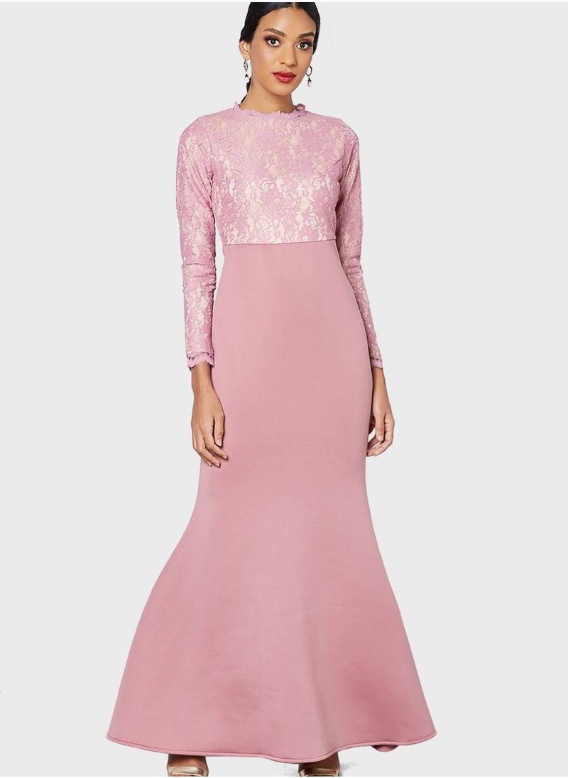 SIVVI for HANIYA Lace Detail Bodycon Dress  - Image 1
