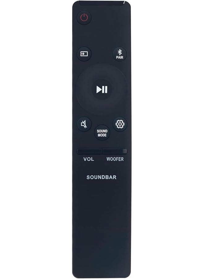 The Bros AH81-11678A Replacement Remote fit for Samsung Sound Bar HW-T450 HW-T450/ZK HW-T450/XY HW-T450/ZA HW-Q950A HW-Q900A HW-Q950A/ZA HW-Q900A/ZA HW-T420 HW-R50C HW-R550 HW-Q950T HW-Q900T HW-T420 - Image 1