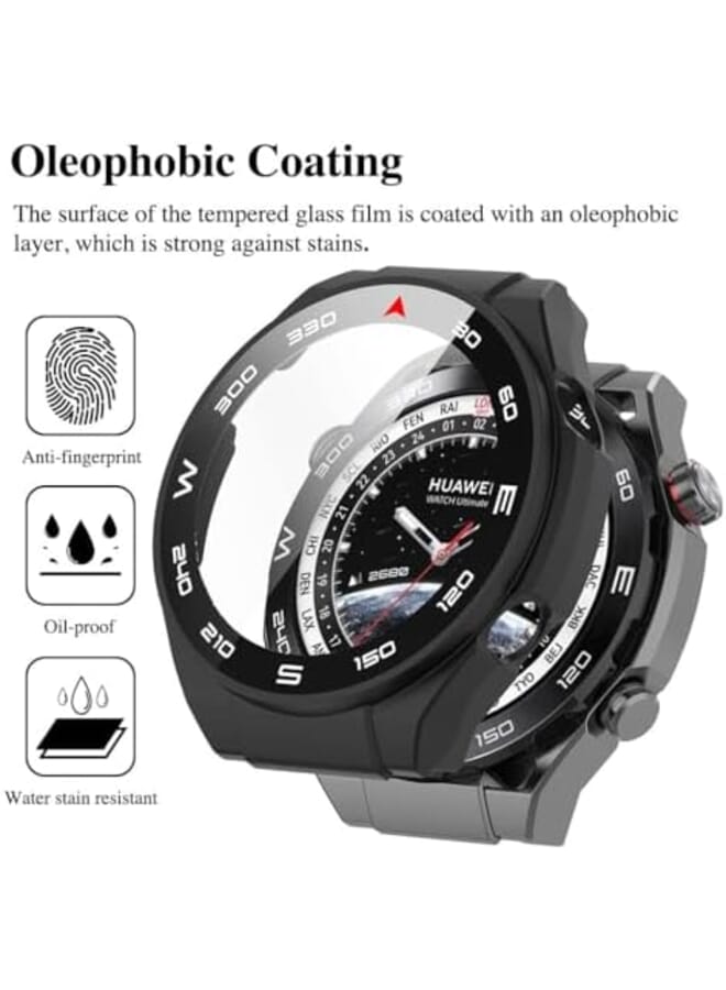 دادو حافظة حماية إضافية للشاشة متوافقة مع ساعة هواوي من الزجاج المقوى المضاد للخدش مع واقي حافظة الساعة باللون الرمادي - Image 4