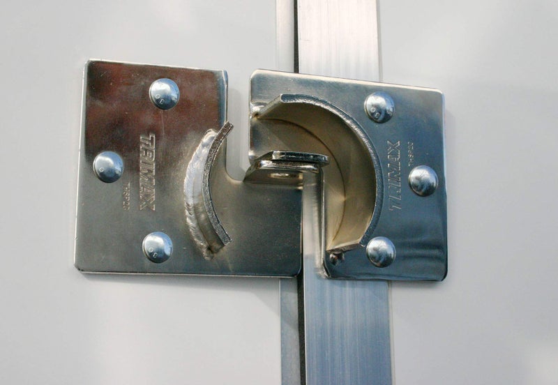 Trimax THSP2C Hockey Puck Internal Shackle Door Hasp - 2 Piece - Image 5