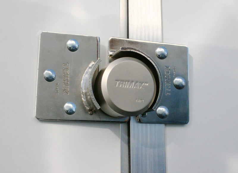 Trimax THSP2C Hockey Puck Internal Shackle Door Hasp - 2 Piece - Image 4