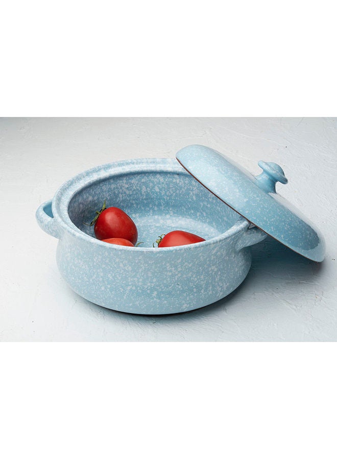 Home Pro Blue Pottery Casserole - Image 2