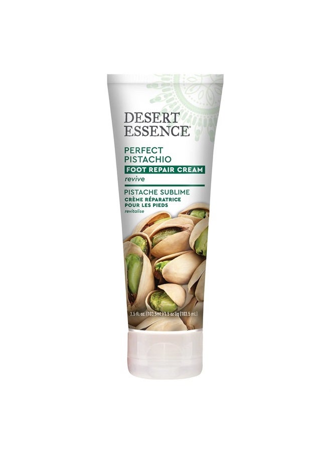 Desert Essence , Perfect Pistachio Foot Repair Cream 3.5 fl. oz. - Gluten Free - Vegan - Cruelty Free - Pistachio Oil, Shea Butter & Macadamia Oil - Relieves Rough Dry Feet - Smooths & Softens