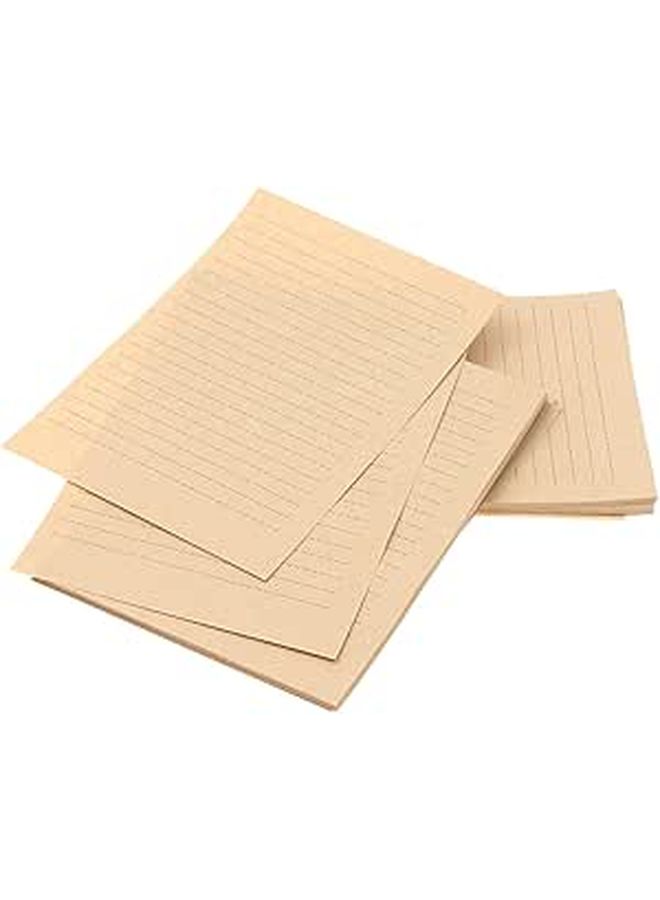 LALAFINA Retro Kraft Writing Paper A4 150 Sheets for Holiday Letters Festival Notes - Image 1