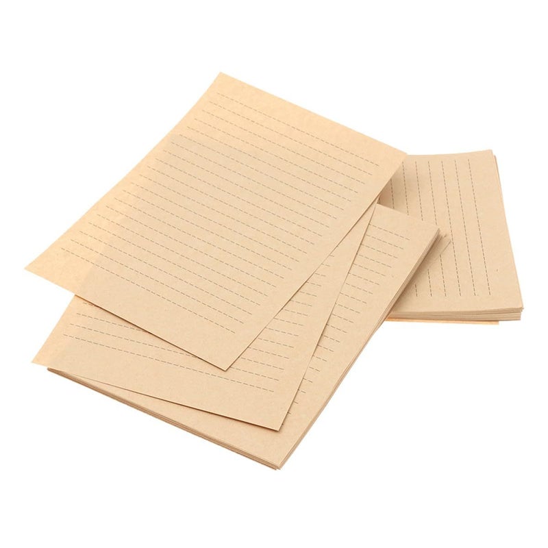 LALAFINA Retro Kraft Writing Paper A4 150 Sheets for Holiday Letters Festival Notes - Image 2