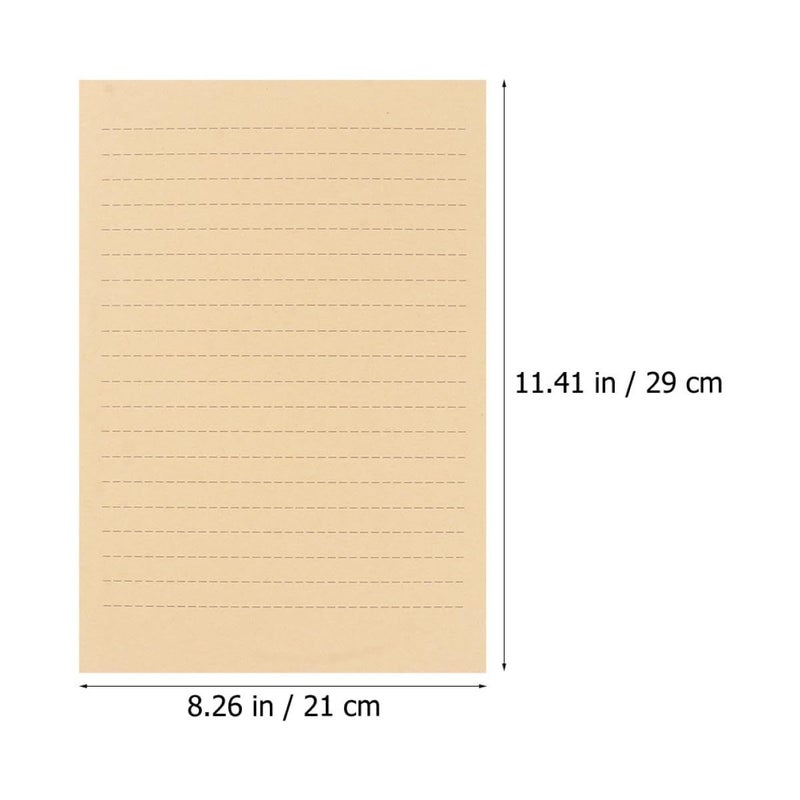 LALAFINA Retro Kraft Writing Paper A4 150 Sheets for Holiday Letters Festival Notes - Image 5