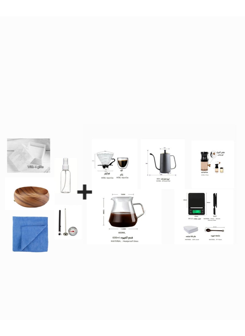 Generic - V60 Set 13 Piece Coffee Drip Set With Tool Case - Image 1