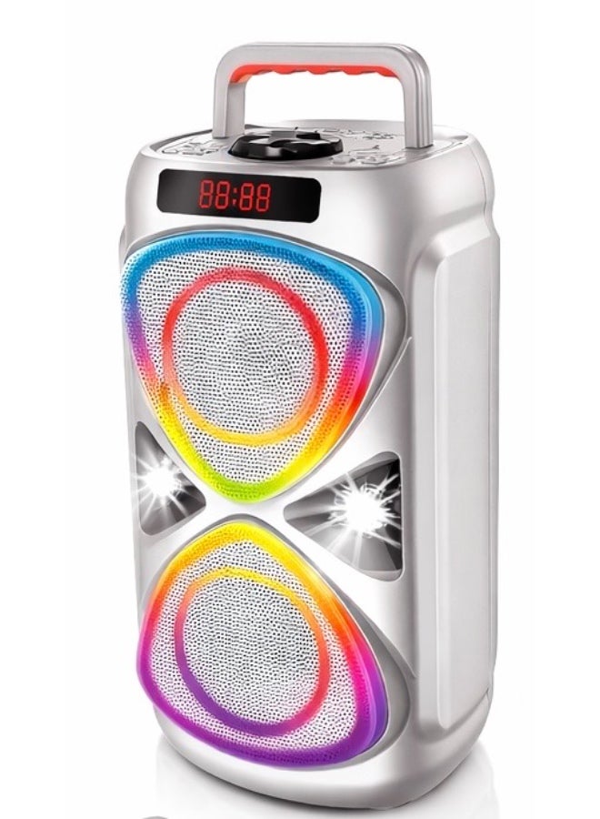 Portable Wireless Party Speaker with LED Lights, Karaoke Microphone & Remote Control – Model ABS-4219W - Image 5