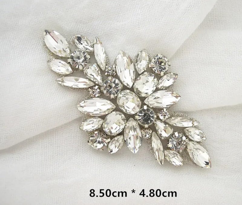 Dream Billions Marquee Rhinestones Crystal Appliques Sewing Applique Patches (1pc) Trims Hand Embroidered - Image 2