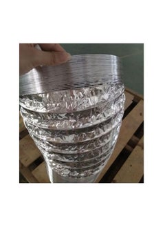 Shams Hobby or chimney expands to 2.5 meters and 6 inches (15.06 cm) in diameter, made of thermally expandable aluminum for kitchen hood, gas heater and air conditioning + a special thermal paste roll of 23 yards  - Image 4