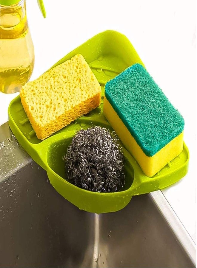 AADHIK Multipurpose Corner Kitchen Sink Organizer Wash Basin Storage Organiser Rack (Multi-Color, Pack of 1) - Image 1