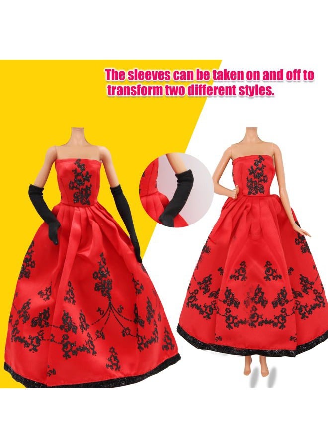 ZTWEDEN Doll Clothes Set Handmade Doll Dress Wedding Party Dresses Gown for 11.5 Inch Girl Doll（6 Styles） - Image 4
