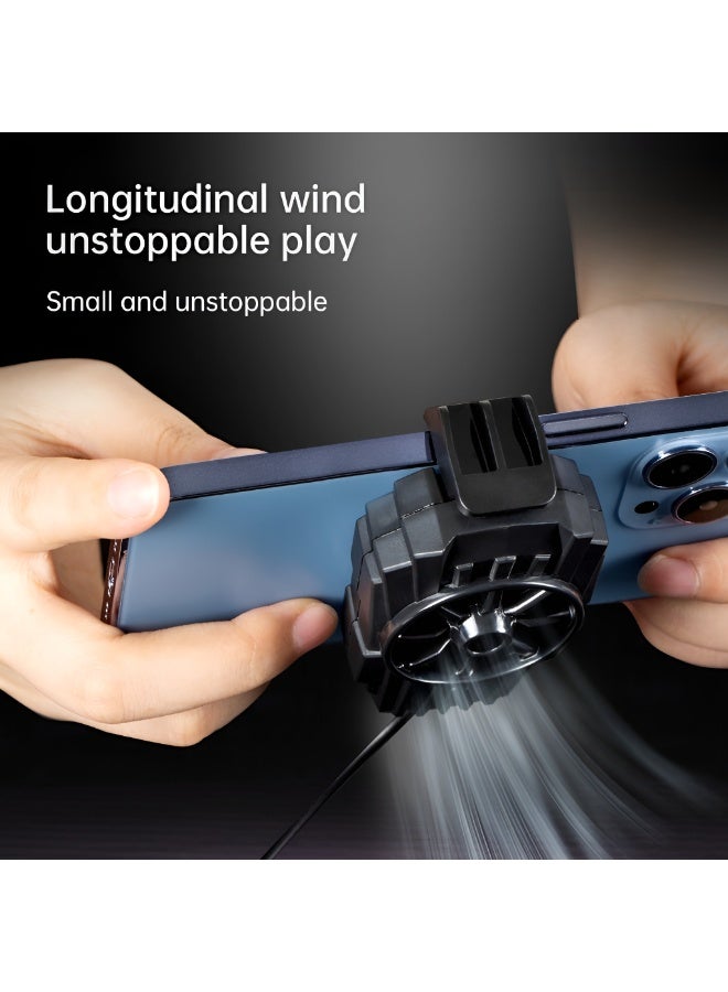 G6 Phone Cooling Fan - Made of ABS, Light Weight - 1 Meter Cable - 5V - Black - Image 3