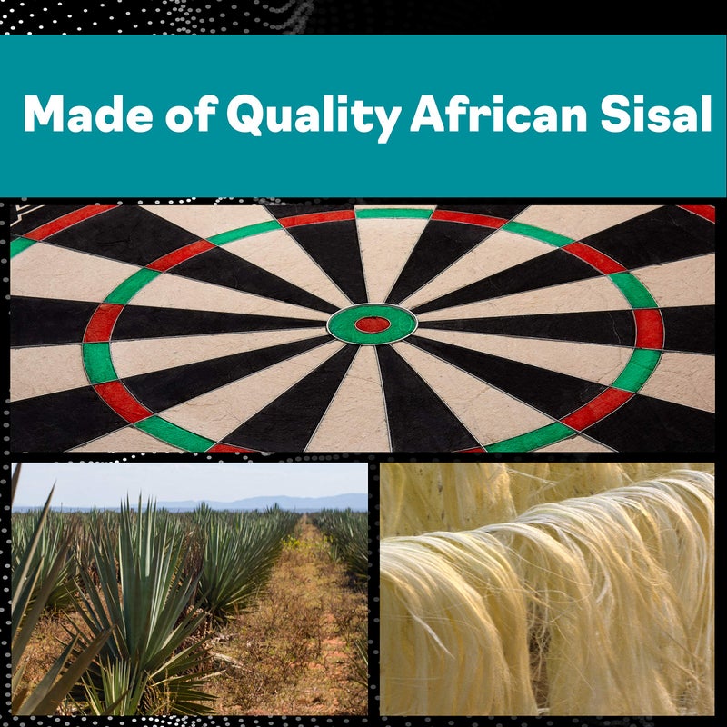 Viper Slash Official Competition Bristle Steel Tip Dartboard, WDF Accredited with Staple-Free Ultra-Thin Metal Wiring, Self-Healing Professional-Grade African Sisal, Magnetic Dart Holders - Image 2