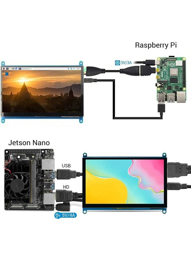ELECROW 5 inch Capacitive Touch Screen 800x480 TFT LCD Display HDMI Interface Supports Raspberry Pi 2B 3B 3B+ BB Black, Banana Pi Windows 10 8 7 - Image 4