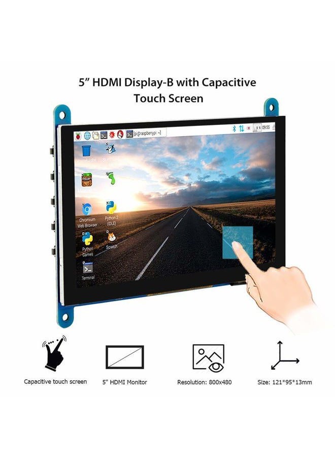 ELECROW 5 inch Capacitive Touch Screen 800x480 TFT LCD Display HDMI Interface Supports Raspberry Pi 2B 3B 3B+ BB Black, Banana Pi Windows 10 8 7 - Image 2