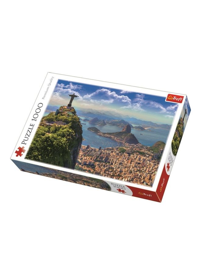 Trefl Rio de Janeiro 1000 Piece Jigsaw Puzzle Red 27"x19" Print, DIY Puzzle, Creative Fun, Classic Puzzle for Adults and Children from 14 Years Old - Image 1