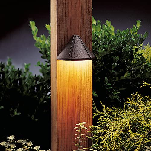 Kichler 15065AZT Six Groove Deck 1-Light 12V, Textured Architectural Bronze - Image 2