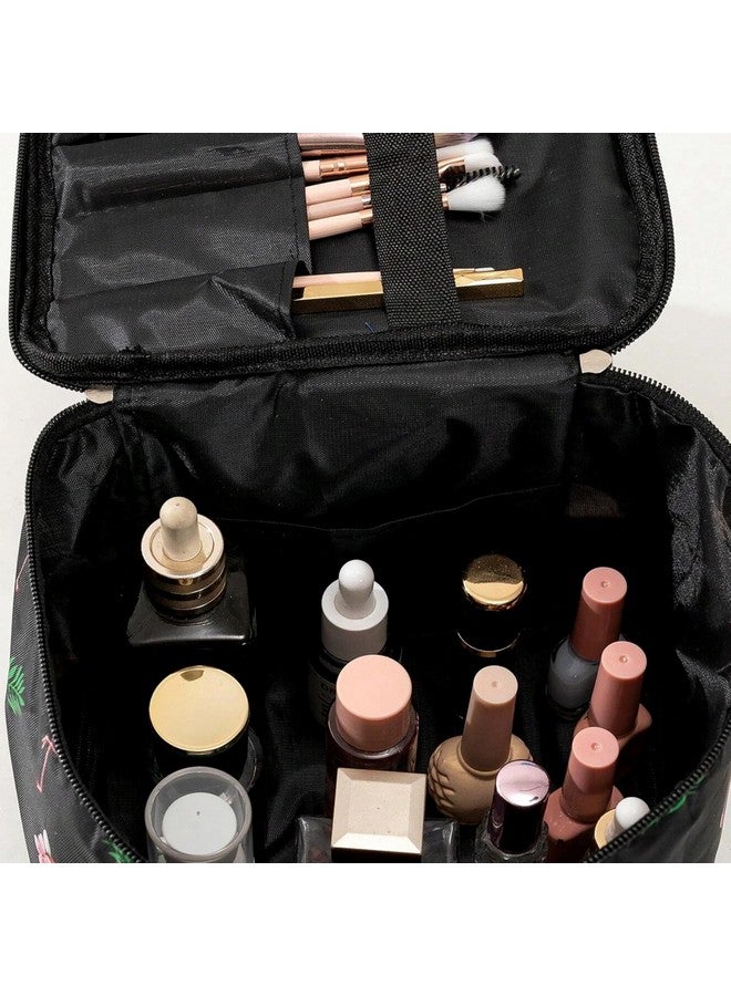 NFI essentials Printed Cosmetic Organizer Bag, Makeup Bag for Women Toiletry Bag Makeup Organizer Make up Kit Travel Pouch Vanity Bag Pouch for Girls - Image 5