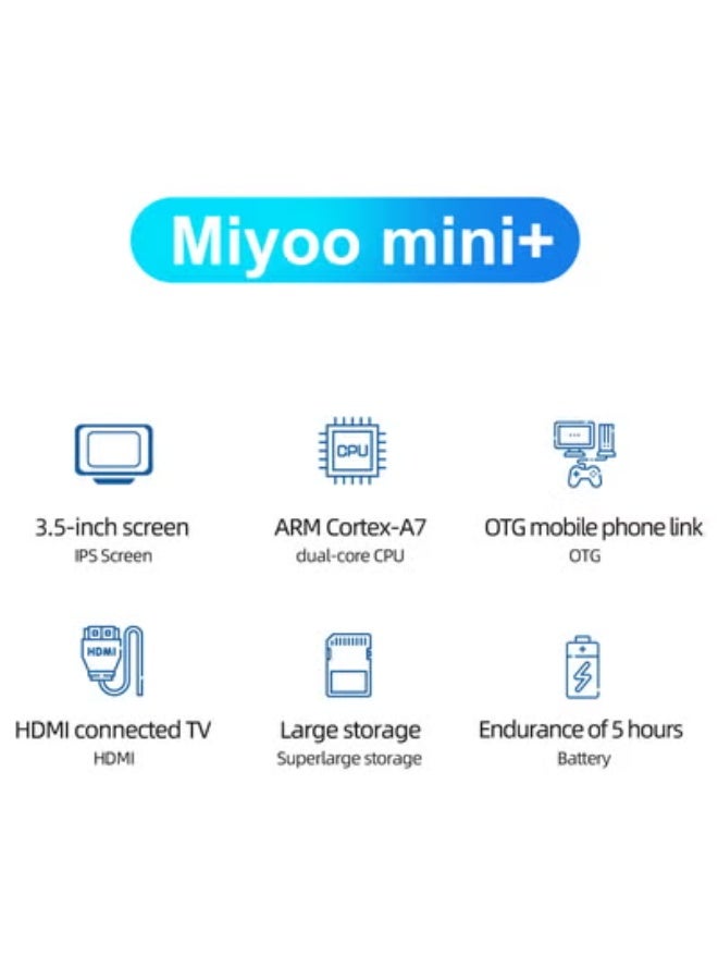 Miyoo Mini Plus+ Portable GBA Game PS1 Handheld Game Console (Purple 32G) - Image 4