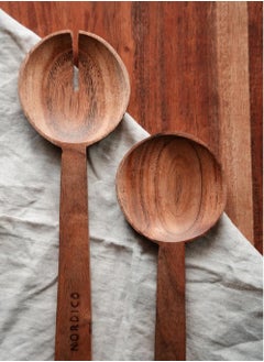 Nordico Wooden Salad Servers Set,  Serving Spoons Set, Wooden Kitchen Utensils - pzsku/Z6EB46825A5EFA6EAE17FZ/45/_/1723623769/af87a17f-8755-4a85-9fe9-9c68d8b0a438