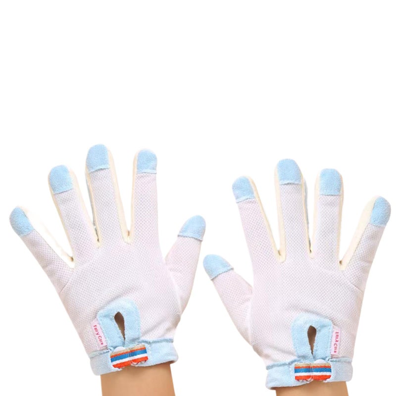 HS&ROXIN Thumb Sucking Gloves 5 Fingers Sucking Guard Stop Thumb Sucking and Nail Biting for Kids Ages 6 Months to 8 Years XL - Image 2