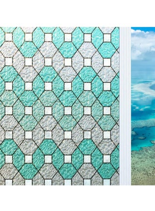 Glass Effect Window Film - Decorative Privacy Film, Static Cling, No Glue - Ideal for Bathroom, Bedroom, Office (11.8in x 78.7in) - pzsku/Z6EB486CC0B1ABBB9A9F3Z/45/_/1718178765/35cee118-9ed1-4f70-a082-13e77311efbf